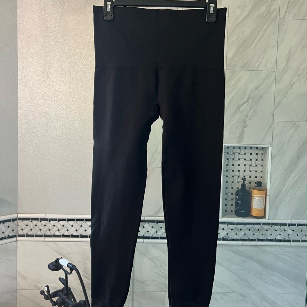 SPANX Black Leggings High Waist Full Length